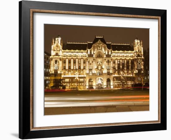 Hotel Gresham Palace, Roosevelt Ter, Budapest, Hungary, Europe-Stuart Black-Framed Photographic Print