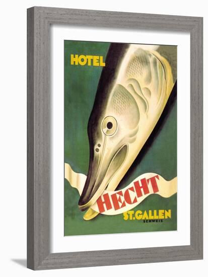 Hotel Hecht, St. Gallen-Charles Kuhn-Framed Art Print