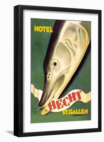 Hotel Hecht, St. Gallen-Charles Kuhn-Framed Art Print