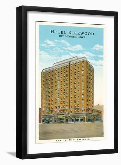 Hotel Kirkwood, Des Moines, Iowa-null-Framed Art Print