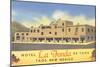 Hotel La Fonda in Taos, New Mexico-null-Mounted Art Print