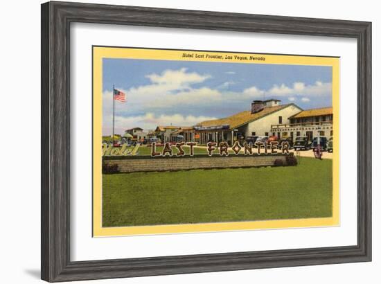 Hotel Last Frontier, Las Vegas, Nevada-null-Framed Art Print