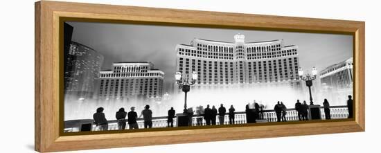 Hotel Lit Up at Night, Bellagio Resort and Casino, the Strip, Las Vegas, Nevada, USA-null-Framed Stretched Canvas