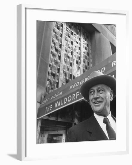 Hotel Magnate Conrad N. Hilton-Martha Holmes-Framed Premium Photographic Print