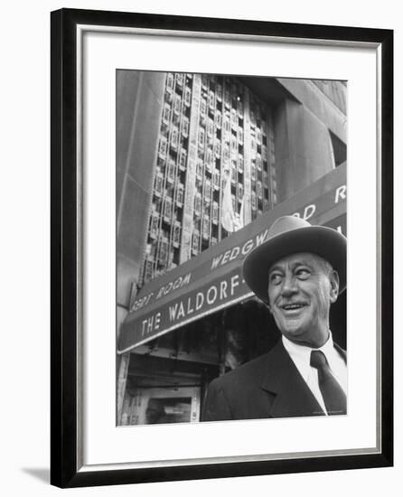 Hotel Magnate Conrad N. Hilton-Martha Holmes-Framed Premium Photographic Print