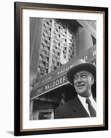 Hotel Magnate Conrad N. Hilton-Martha Holmes-Framed Premium Photographic Print