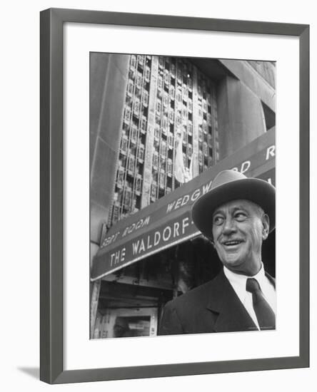 Hotel Magnate Conrad N. Hilton-Martha Holmes-Framed Premium Photographic Print
