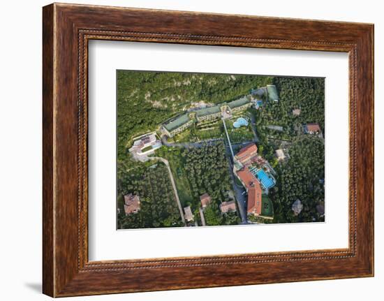 Hotel Majestic Palace, Malcesine, Lake Garda, Aerial Picture, Veneto, Italy-Frank Fleischmann-Framed Photographic Print