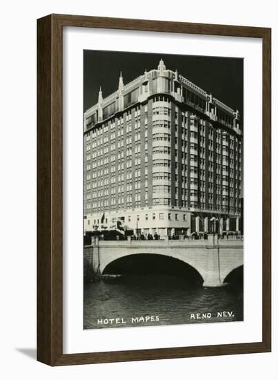 Hotel Mapes, Reno, Nevada-null-Framed Art Print