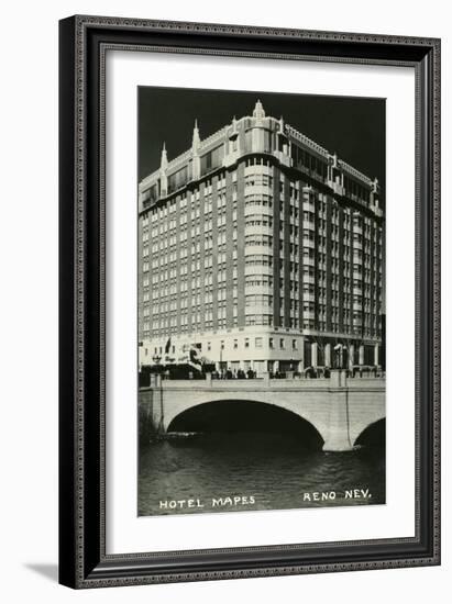 Hotel Mapes, Reno, Nevada-null-Framed Art Print