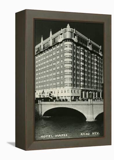 Hotel Mapes, Reno, Nevada-null-Framed Stretched Canvas