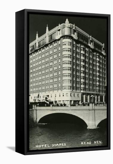 Hotel Mapes, Reno, Nevada-null-Framed Stretched Canvas