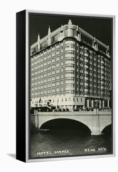 Hotel Mapes, Reno, Nevada-null-Framed Stretched Canvas