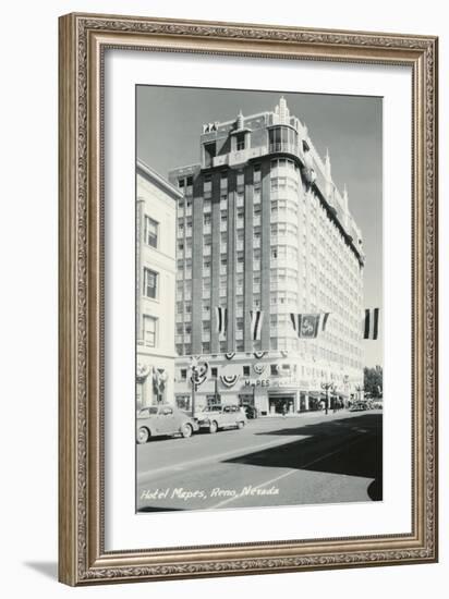 Hotel Mapes, Reno, Nevada-null-Framed Art Print