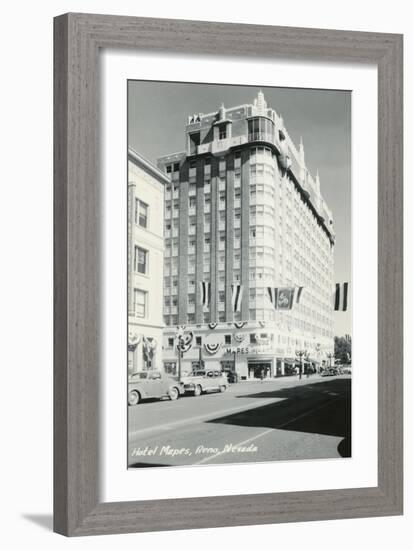 Hotel Mapes, Reno, Nevada-null-Framed Art Print