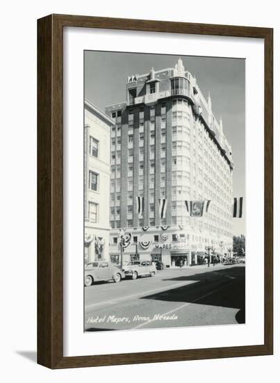 Hotel Mapes, Reno, Nevada-null-Framed Art Print