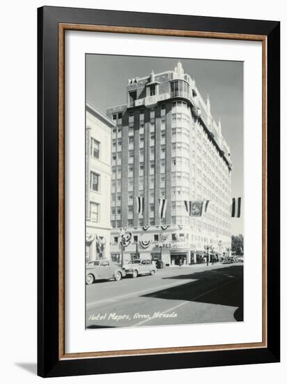 Hotel Mapes, Reno, Nevada-null-Framed Art Print