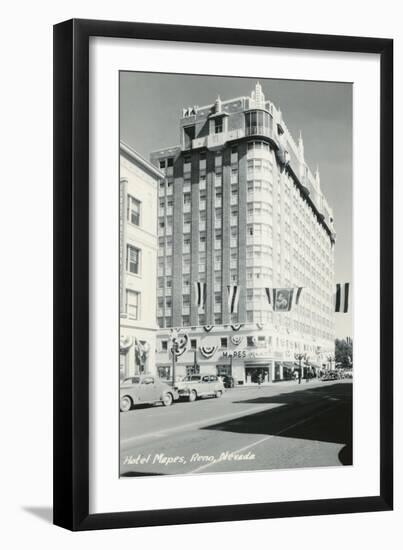 Hotel Mapes, Reno, Nevada-null-Framed Art Print