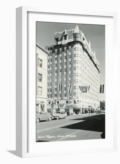 Hotel Mapes, Reno, Nevada-null-Framed Art Print