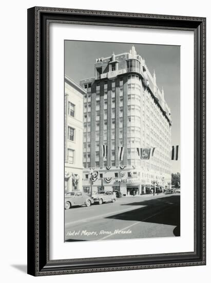 Hotel Mapes, Reno, Nevada-null-Framed Art Print