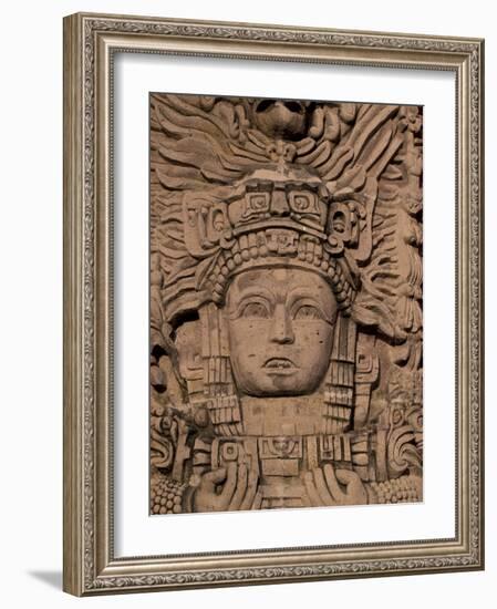 Hotel Mayan Palace, Mayan Sculpture, Puerto Vallarta, Mexico-Walter Bibikow-Framed Photographic Print
