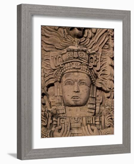 Hotel Mayan Palace, Mayan Sculpture, Puerto Vallarta, Mexico-Walter Bibikow-Framed Photographic Print