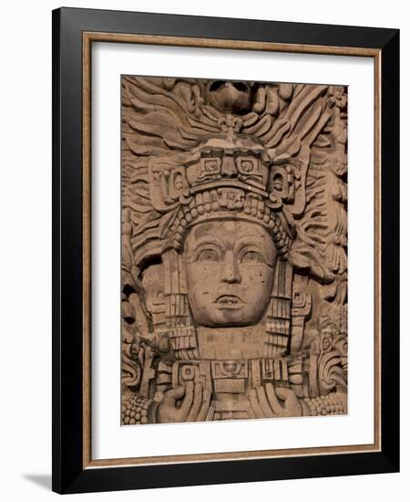 Hotel Mayan Palace, Mayan Sculpture, Puerto Vallarta, Mexico-Walter Bibikow-Framed Photographic Print