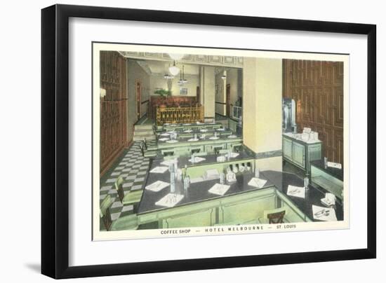 Hotel Melbourne Coffee Shop, St. Louis-null-Framed Art Print