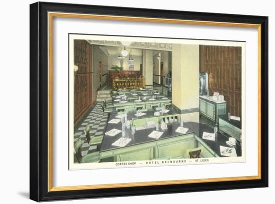Hotel Melbourne Coffee Shop, St. Louis-null-Framed Art Print