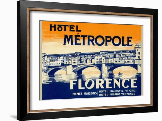 Hotel Metropole, Florence, Italy-null-Framed Art Print