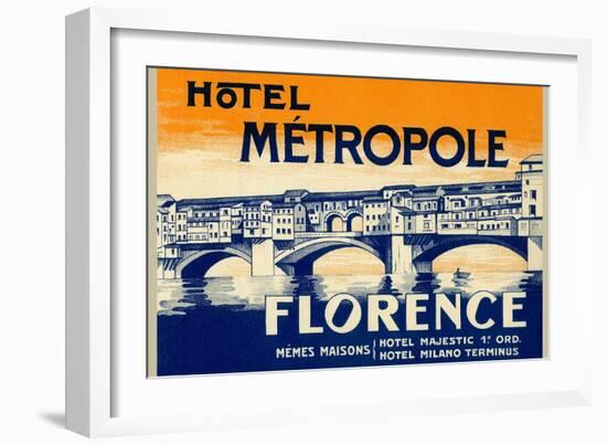 Hotel Metropole, Florence, Italy-null-Framed Art Print