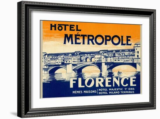 Hotel Metropole, Florence, Italy-null-Framed Art Print