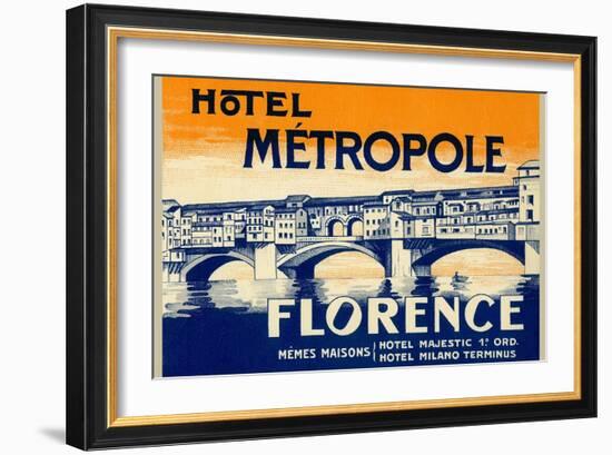 Hotel Metropole, Florence, Italy-null-Framed Art Print