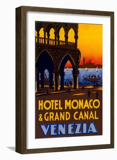 Hotel Monaco and Grand Canal-null-Framed Art Print