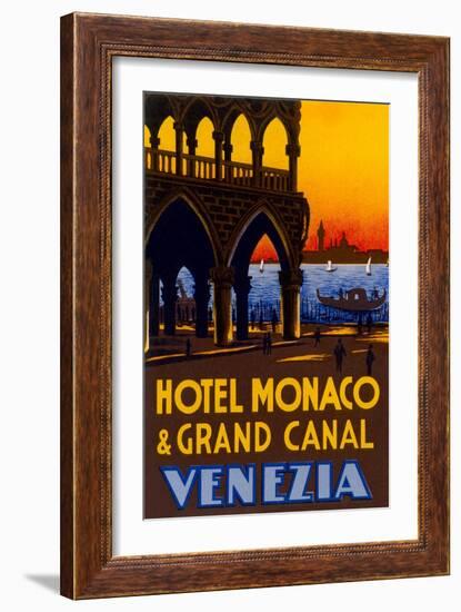 Hotel Monaco and Grand Canal-null-Framed Art Print