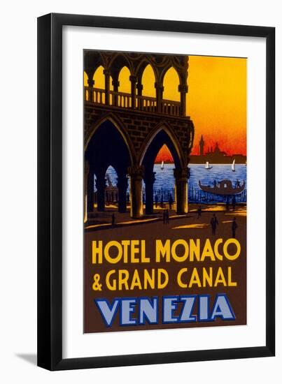 Hotel Monaco and Grand Canal-null-Framed Art Print