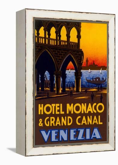 Hotel Monaco and Grand Canal-null-Framed Stretched Canvas