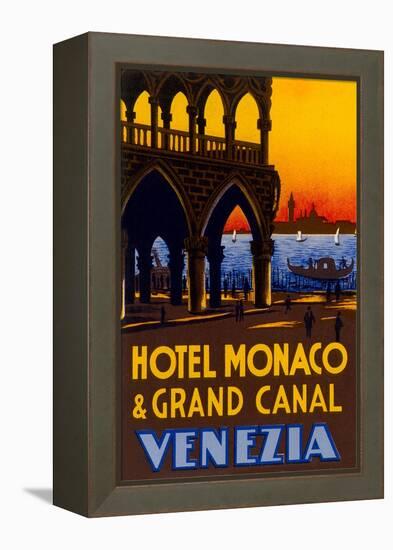 Hotel Monaco and Grand Canal-null-Framed Stretched Canvas