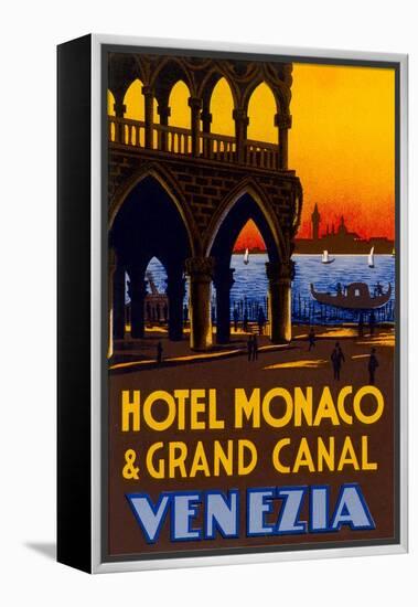 Hotel Monaco and Grand Canal-null-Framed Stretched Canvas