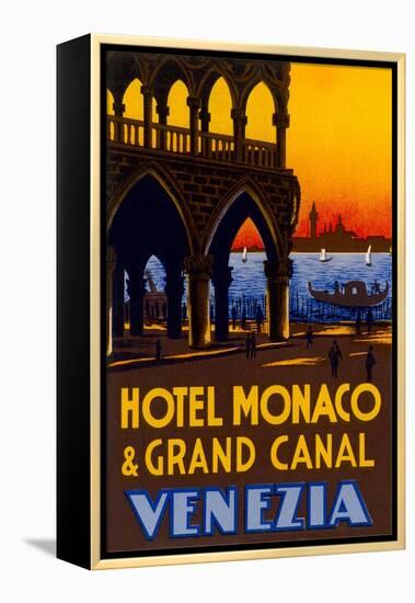 Hotel Monaco and Grand Canal-null-Framed Stretched Canvas