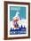 Hotel Mont-Cervin, Ski Lift Poster-null-Framed Art Print