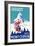 Hotel Mont-Cervin, Ski Lift Poster-null-Framed Premium Giclee Print