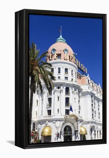 Hotel Negresco, Promenade Des Anglais, Nice-Amanda Hall-Framed Premier Image Canvas