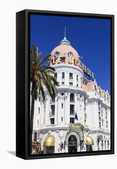 Hotel Negresco, Promenade Des Anglais, Nice-Amanda Hall-Framed Premier Image Canvas