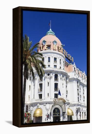 Hotel Negresco, Promenade Des Anglais, Nice-Amanda Hall-Framed Premier Image Canvas