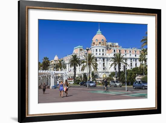 Hotel Negresco, Promenade Des Anglais, Nice-Amanda Hall-Framed Photographic Print