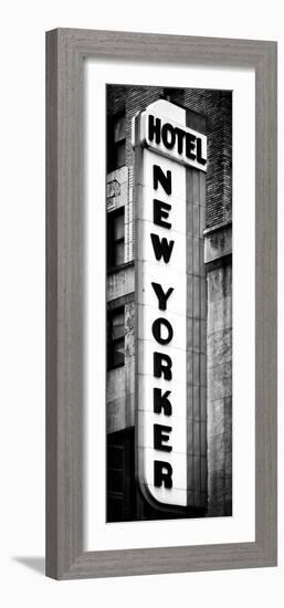 Hotel New Yorker, Signboard, Manhattan, New York, Vertical Panoramic View-Philippe Hugonnard-Framed Photographic Print