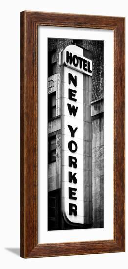 Hotel New Yorker, Signboard, Manhattan, New York, Vertical Panoramic View-Philippe Hugonnard-Framed Photographic Print