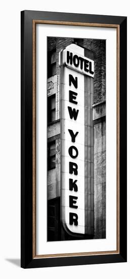 Hotel New Yorker, Signboard, Manhattan, New York, Vertical Panoramic View-Philippe Hugonnard-Framed Photographic Print