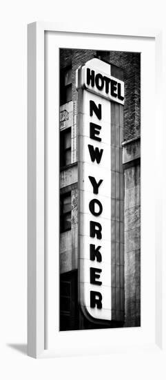 Hotel New Yorker, Signboard, Manhattan, New York, Vertical Panoramic View-Philippe Hugonnard-Framed Photographic Print